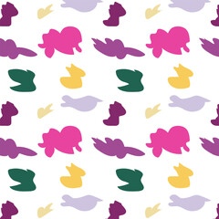 Bright seamless pattern for children's textiles, wallpaper. Vector illustration