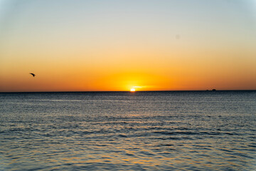sunset over the sea, Costa rica