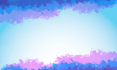 watercolor blue background with copy space