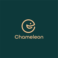 chameleon line art