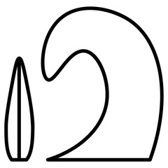 surfing board icon