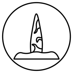 surfing board icon