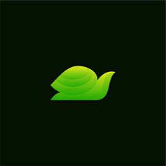 snail colour logo concept