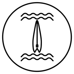 surfing board icon