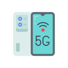 5G Smartphones icon in vector. Illustration