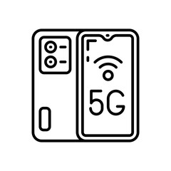 5G Smartphones icon in vector. Illustration