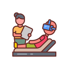 VR Therapy icon in vector. Illustration