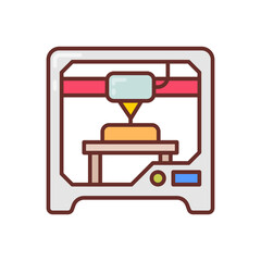 3D Printing icon in vector. Illustration