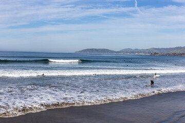 A view on the Pacific ocean shore CA