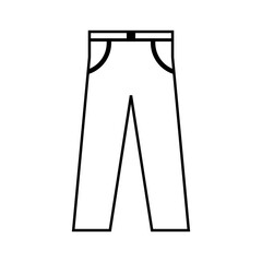 Pants icon on white.