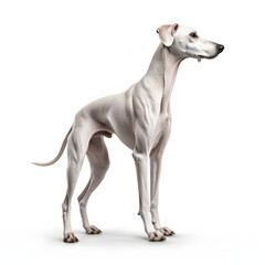 Obraz na płótnie Canvas Azawakh breed dog isolated on white background