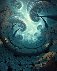 background with bubbles, Generative AI, Generative, AI