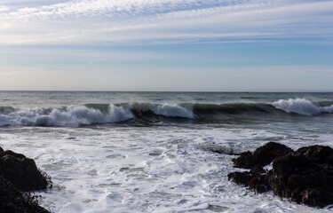 Fototapeta premium A view on the Pacific ocean coast