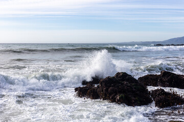 A view on the Pacific ocean coast