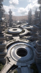 view of the city, Generative AI, Generative, AI