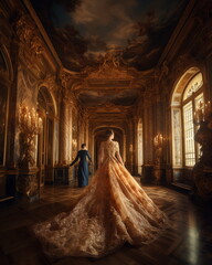 woman in a dress, Generative AI, Generative, AI