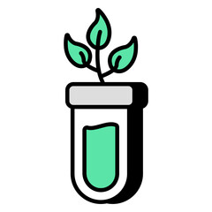 Perfect design icon of botanical tube 