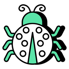 Modern design icon of crop pest
