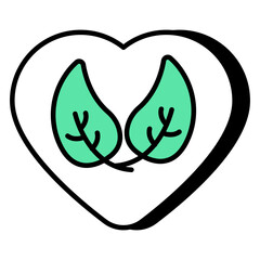 Premium download icon of nature love