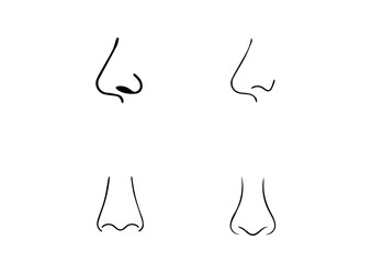 vector nose human body illustration design