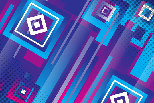 Geometric square purple gradient background
