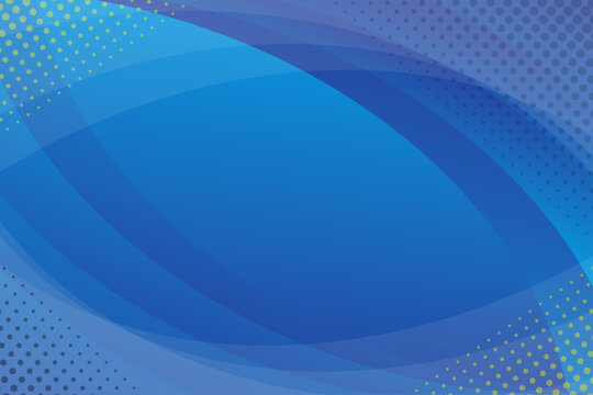 Curved shape blue gradation background
