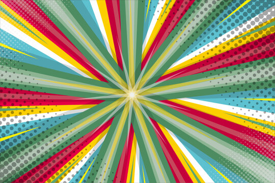 Colorful comic background