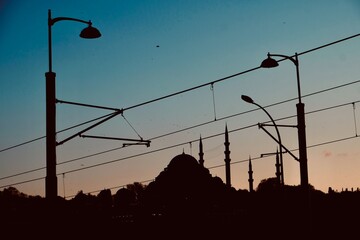 Mosquée Soliman le Magnifique au crépuscule, Istanbul