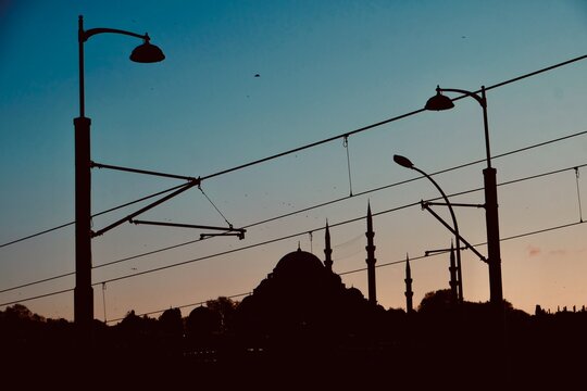 Mosqu&eacute;e Soliman le Magnifique au cr&eacute;puscule, Istanbul
