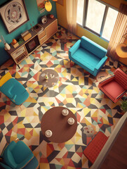 Step Back in Time: Capturing the Charm of Retro Decor. Generative AI