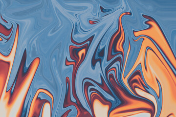 Abstract liquify, chaotic abstract, backdrops and wavy lines concept.