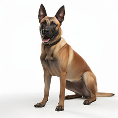 Obraz premium Belgian Malinois breed dog isolated on white background