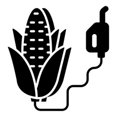 A trendy vector design of corn fuel