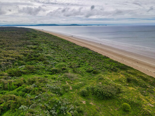 Pembrey strand luftaufnahme