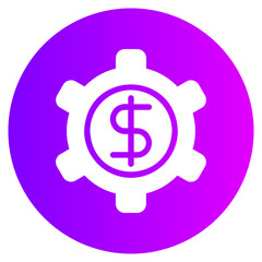 banking system gradient icon