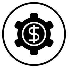 banking system glyph icon