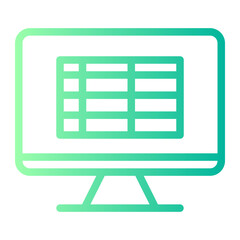 spreadsheet gradient icon