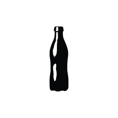 Water bottle silhouette, Vector Silhouettes of Black Plastic Bottles.

