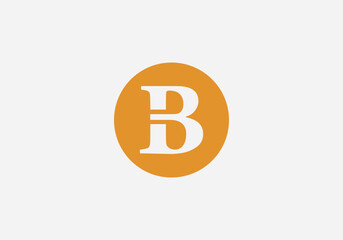 Fototapeta premium Brand circle logo design and favicon icon vector letters