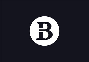 Brand circle logo design and favicon icon vector letters