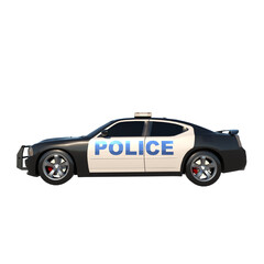 Police Patrol 2-Lateral view png 3D Rendering Ilustracion 3D	
