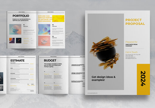 Yellow Proposal Brochure Layout