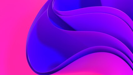 3D pink and purple wave wallpaper design for landing page, desktop, and poster