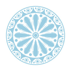 circle with ornament mandala simple