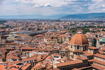 Fototapeta na wymiar Aerial view of Florence, Italy.