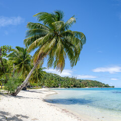 Matira beach on Bora Bora, French Polynesia