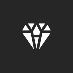 Abstract set of diamonds in a flat style Vector illustration icon