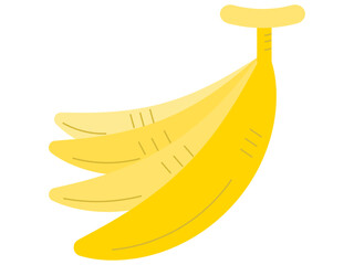 バナナアイコンイラスト　おいしそうな果物
