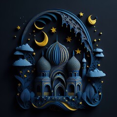 3d realsıtıc render mosque