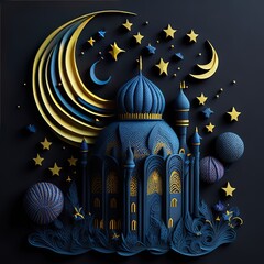 3d realsıtıc render mosque